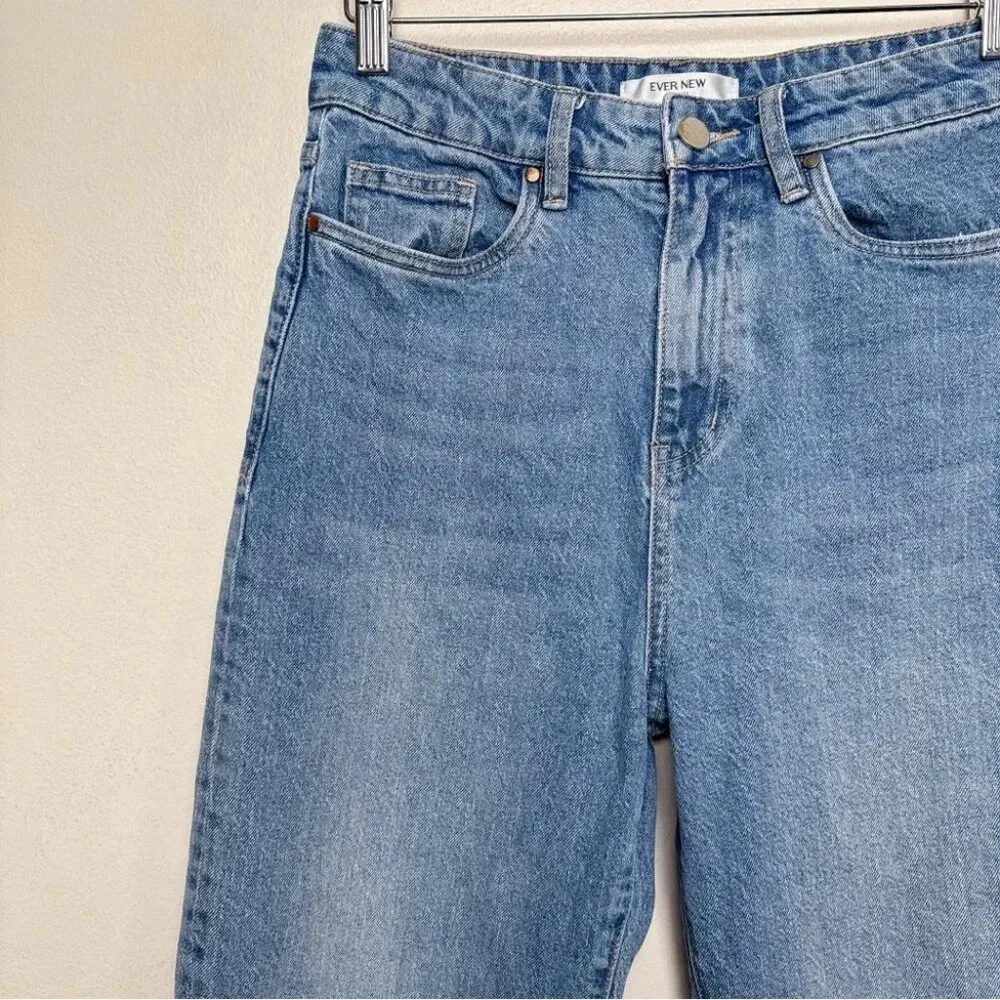 Ever  New Womens 6 Denim Effy Barrell Relaxed Leg Jeans Medium Wash - Picture 4 of 14